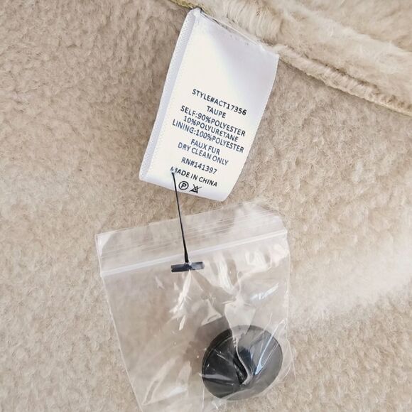 New! ASTR The Label Francine Faux Leather Shearling Winter Jacket Coat - Picture 14 of 14